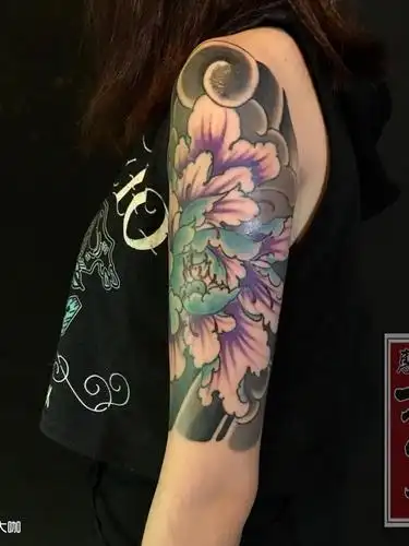 日式半臂_纹身图案手稿图片_啊锐的纹身作品集