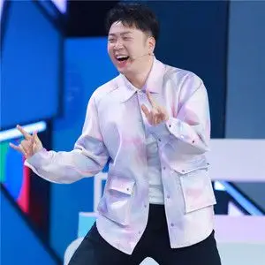 快乐大本营杜海涛同款衬衫韩版扎染渲染宽松嘻哈日系百搭外套男女
