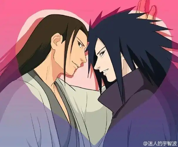 火影忍者宇智波斑与千手柱间【图源微博侵删致歉】