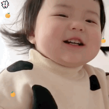 萌娃丸子妹表情包动图(库存)