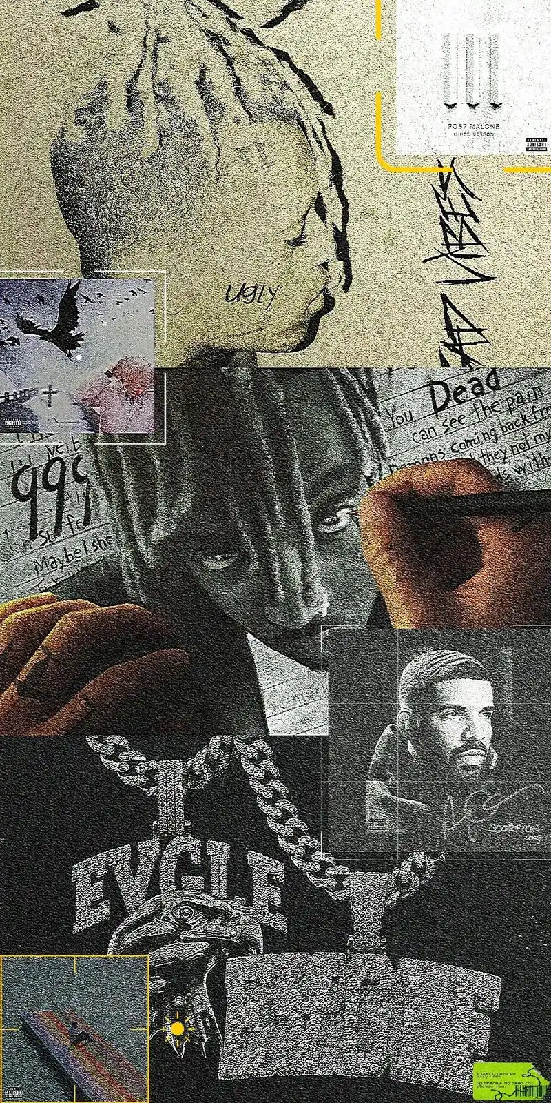 壁纸 #壁纸潮图 #说唱 #自制 #juicewrld  - 抖音