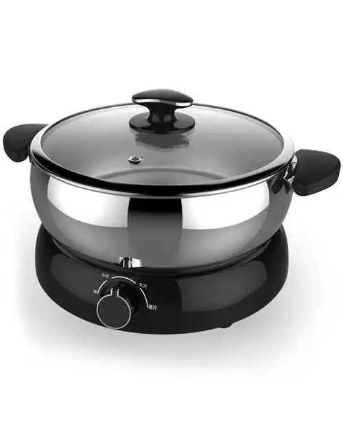 利仁hg-f422ba 2l不锈钢分体多功能电火锅 电煮锅 电煎锅 小火锅