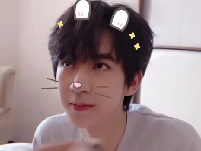 叮咚～这里有一只超可爱的霖霖兔等待查收@时代少年团-贺峻霖自截自修