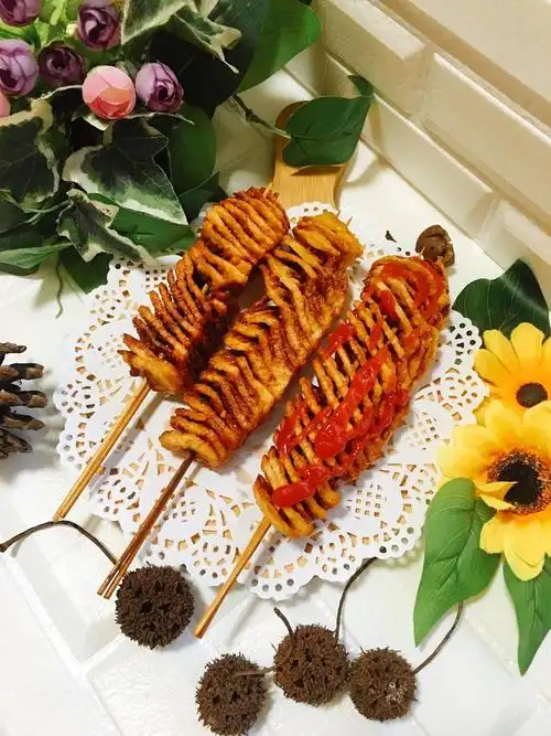 庙会和夜市摊的炸薯塔