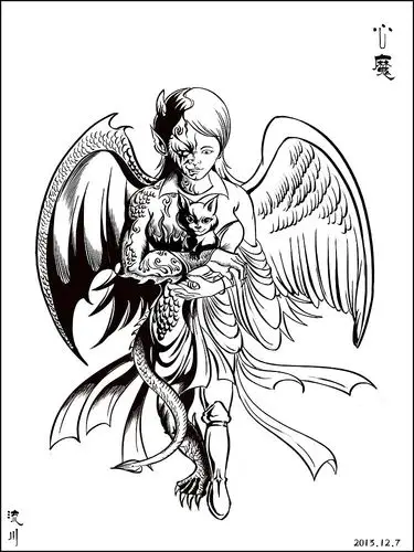 天使与魔鬼|插画|创作习作|流川行者 - 原创作品 - 站酷 (zcool)