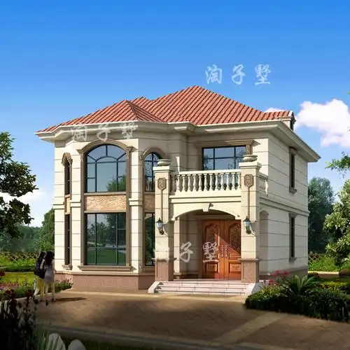 农村别墅设计图纸欧式自建房乡村豪华效果图现代风格二层半270