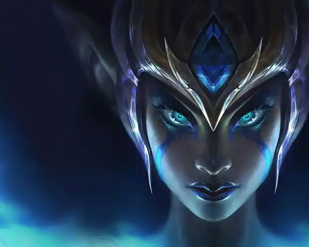 lol冰霜女巫丽桑卓壁纸_英雄联盟游戏美女