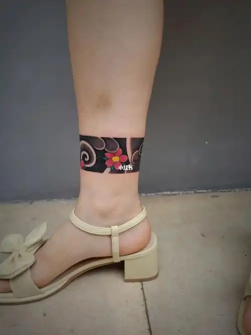 樱花脚环纹身无滤镜无调色更真实