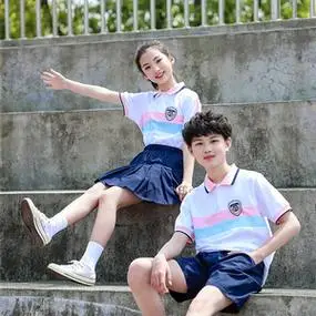 服装小学生校服夏季一二年级学院风班服纯棉短袖短裙tb12751847878