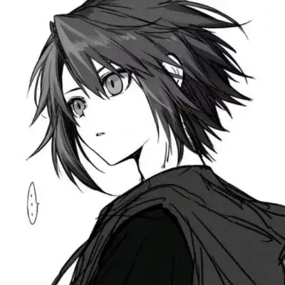 二次元黑白男漫/别动老子蓝buff_卡通动漫头像_我要个性网