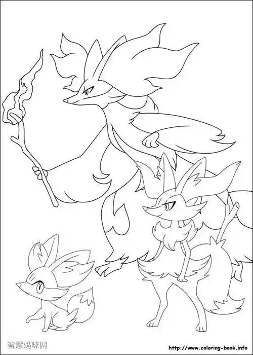 宠物小精灵简笔画图片