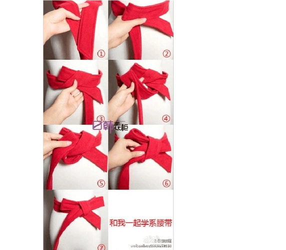 大衣打结方法