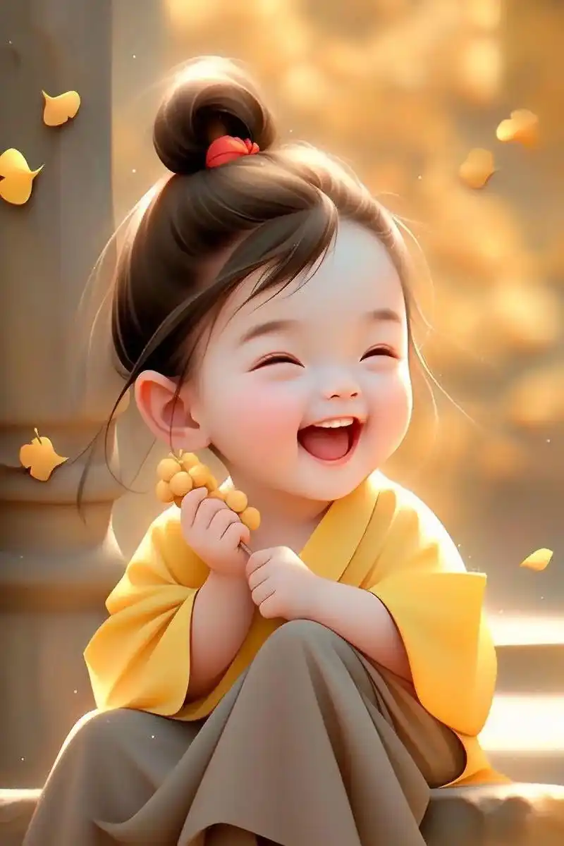 萌娃漫画头像 #萌到爆炸了99 #爱笑的宝宝惹人爱 我陪你 - 抖音