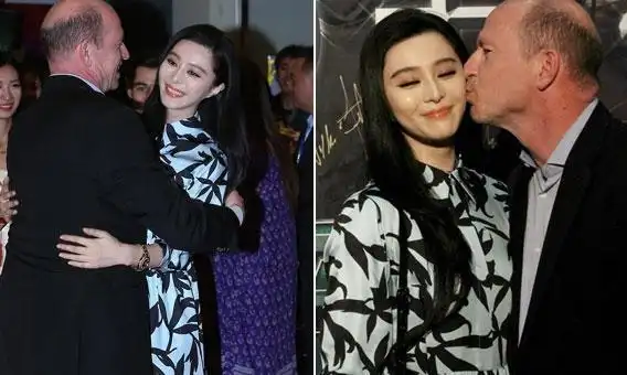 范冰冰拥抱大导演冯小刚.