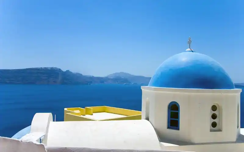 ​蓝色的爱琴海,风景-回车桌面