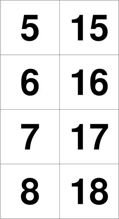 数字1到10的的贺卡数字100贺卡