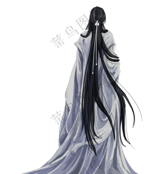 古风白衣男子背影手绘png古风白衣男子背影手绘pngai矢量模版下载
