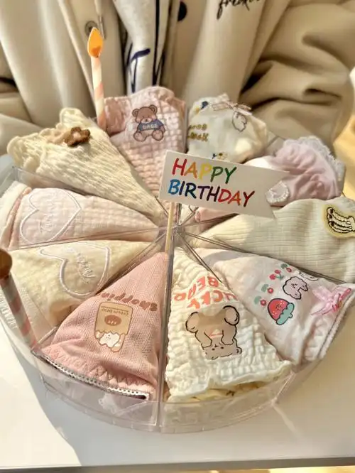 送闺蜜的礼物特别的少女心内裤蛋糕