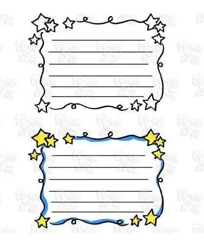 儿童简笔画迷你手抄报边框画法简单又漂亮而且用处很多边框图片简笔画