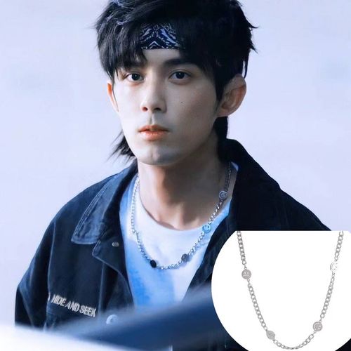 热销吴磊同款_盛夏未来郑宇星吴磊同款项链喜怒哀乐搞怪表情项链男女