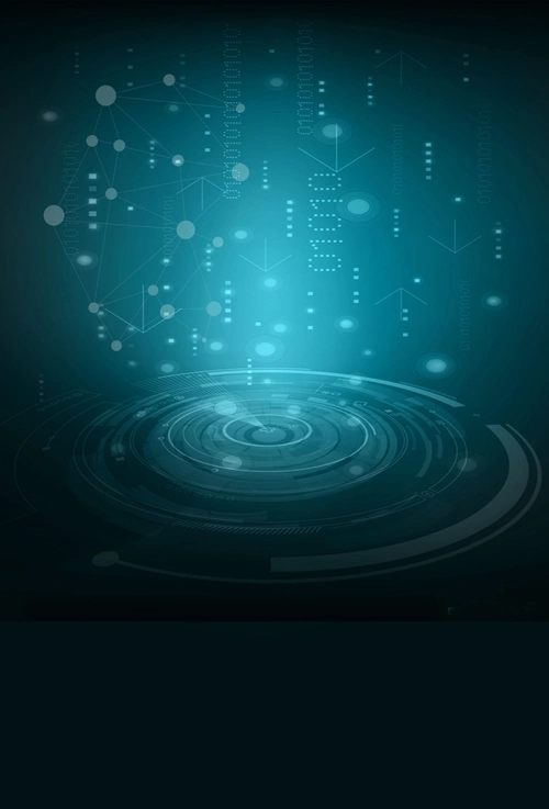 未来科技感海报背景psd - 当图网