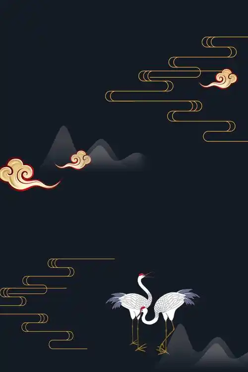 【免费】17款国潮宫廷风中国风背景psd设计素材,176期.