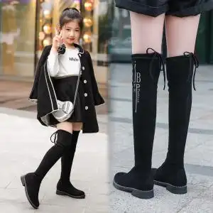 女童长筒靴子2020年春秋冬新款公主高筒靴小女孩过膝长靴儿童鞋潮