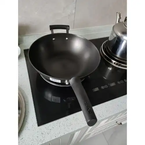 苏泊尔(supor) 炒锅 32cm铸铁锅 fc32z3无涂层炒菜锅大勺平底炒锅中式