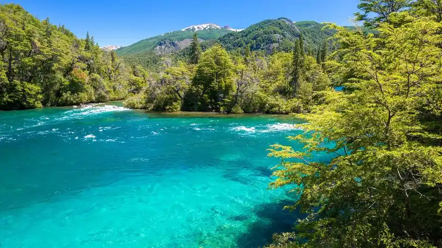 壁纸 智利国立公园,山脉,树木,河流 3840x2160 uhd 4k 高清壁纸, 图片