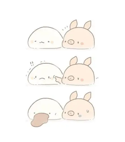 板绘动物插画,超可爱的小动物日常,太萌了