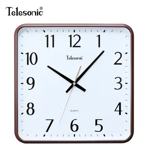 时尚方形挂钟简约客厅石英钟方盘创意现代居家卧室书房时钟表