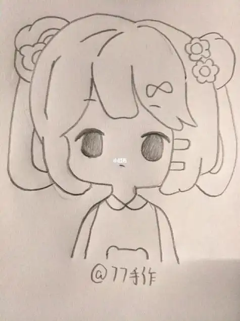 简笔画_简笔画_知识_艺术简笔画|可爱少女绘画小女孩人物头像手绘_简