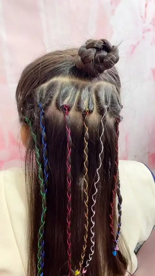 全民最火编发#儿童炫酷脏辫简单扎,夏天头皮才凉快