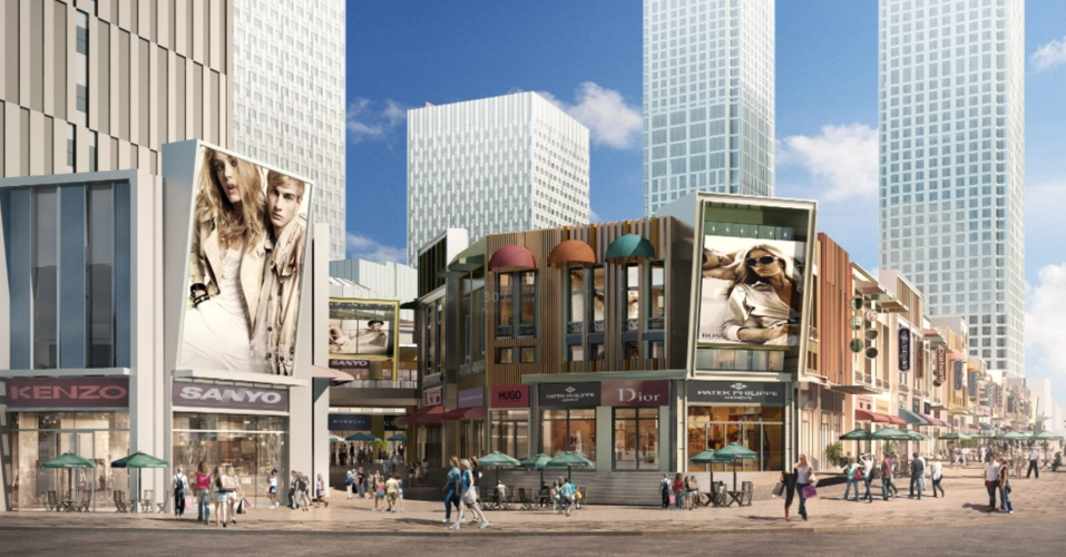 室外商场外立面