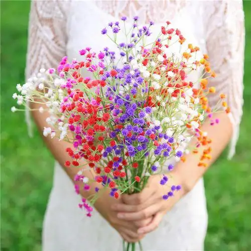 森系女生头像捧花满天星