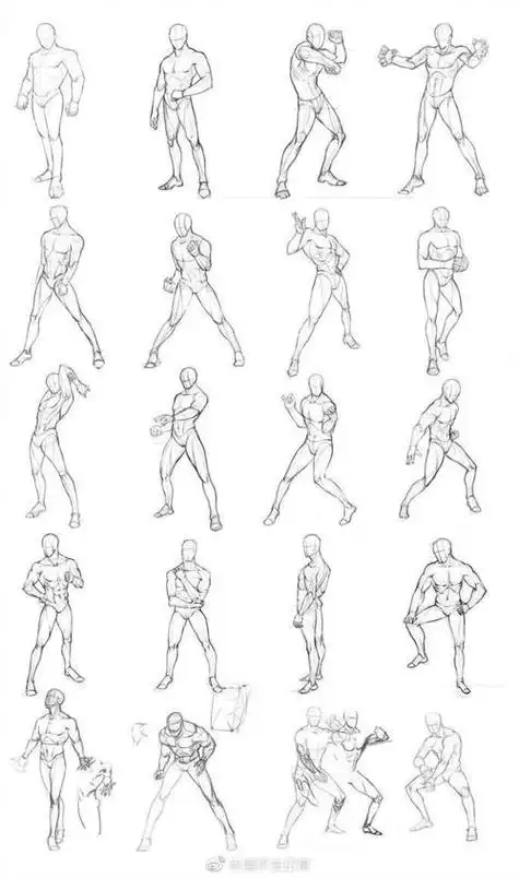 人体结构速写人体结构速写图