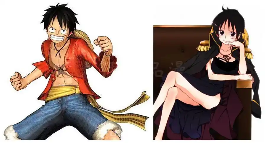 当动漫中的猛男变成女性角色后索隆妖娆悟空是来搞笑的