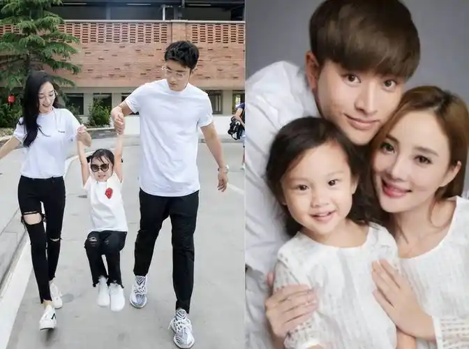 贾乃亮晒甜馨合照,父女俩搂脖子超宠溺,女儿身高猛长大长腿吸睛