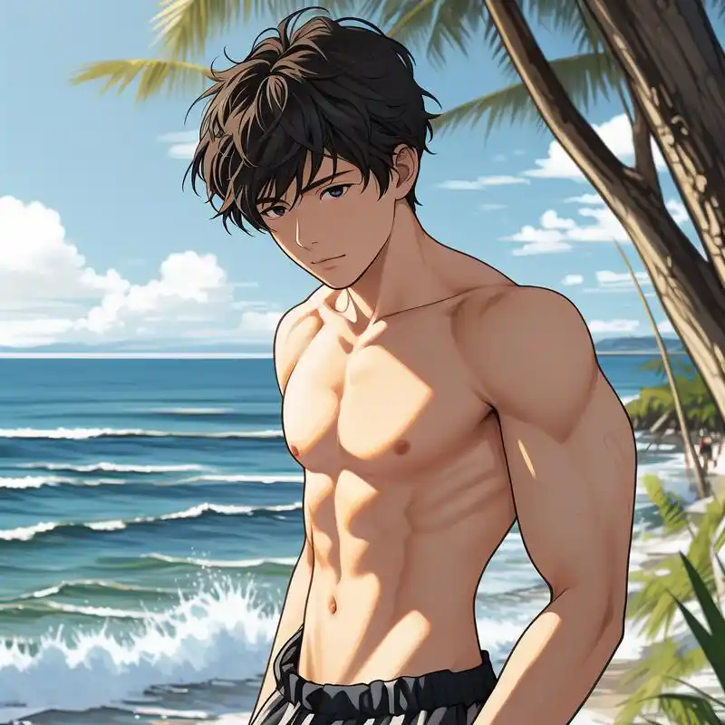 94男生腹肌头像来袭97