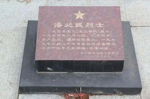 广西靖西县烈士陵园湖南籍岳阳地区烈士墓碑照