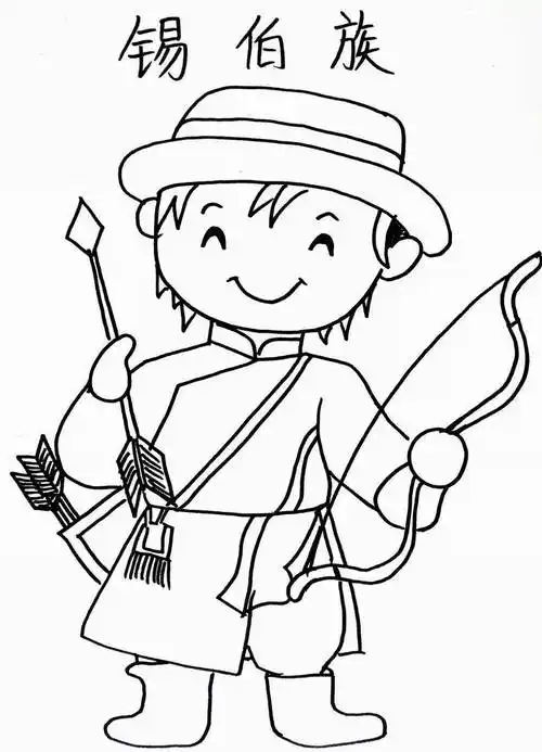 少数民族服饰简笔画 少数民族服饰简笔画图片大全