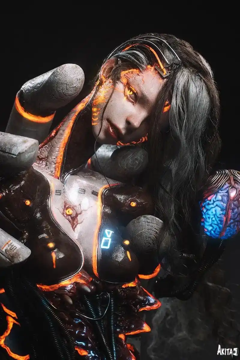 秋田大佬返图. 蛇女02亲涂版本 原型师 /涂装. - 抖音