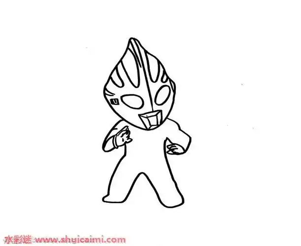 奥特曼怎么画奥特曼简笔画画法