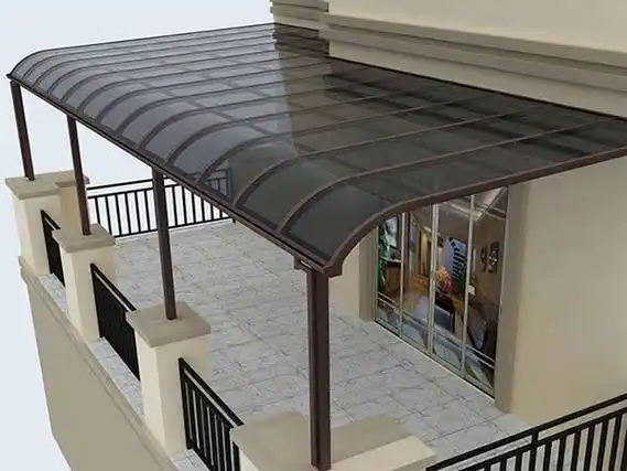 r型露台遮阳雨棚