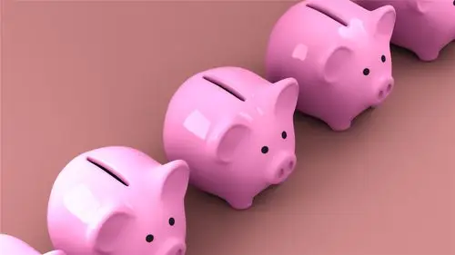 可爱小猪储钱罐高清桌面壁纸