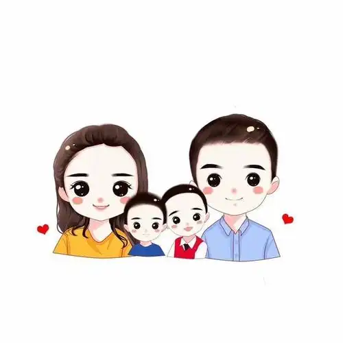 头像设计,一家三口,四口头像合集,有你想要的