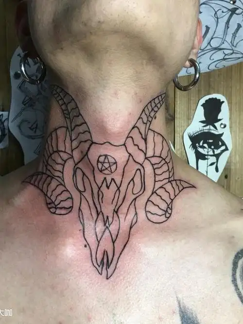 撒旦_纹身图案手稿图片_北冥tattoo-兴的纹身作品集