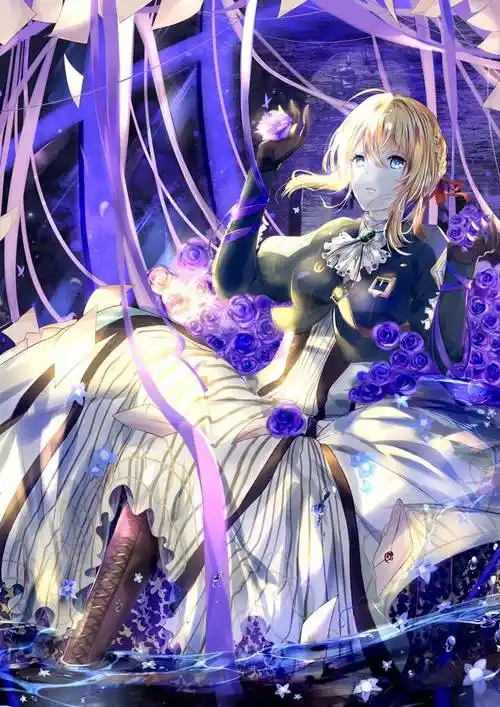 violetevergardenlilithお的紫罗兰永恒花园插画图片