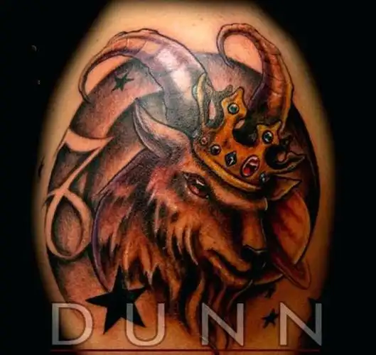 羊的纹身图案 精力旺盛的羊纹身图案(6/8)