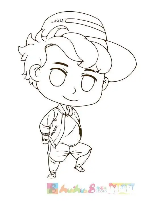 简笔画q版鹿晗求鹿晗类似这种的动漫图不要q版q版鹿晗之橙子